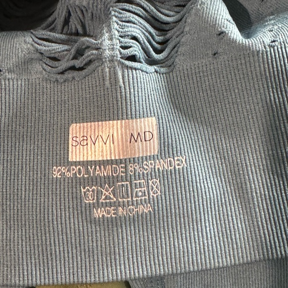 Savvi Prana Sportsbra Size Medium, Blue, Removable Pads - Picture 7 of 7